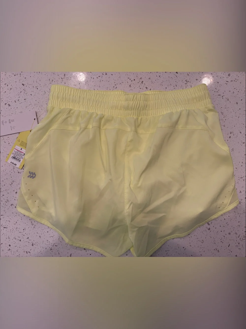 all in motion Neon Yellow Women’s Athletic Shorts - Picture 4 of 5